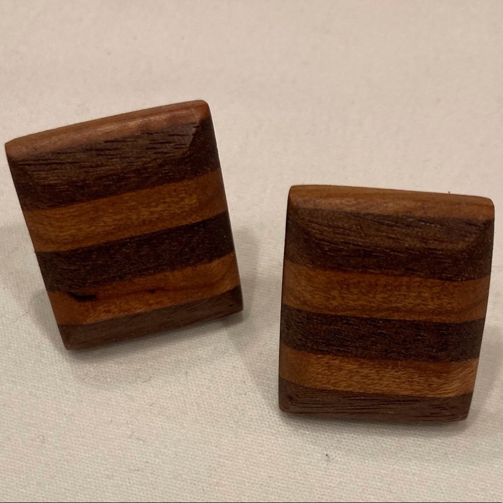 Handmade Wood Cufflinks